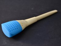 thee-ei lepel Schilderskwast, silicone, blauw-crme