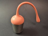 thee-ei; rvs met frexibele silicone druppelhandgreep terracotta; 39/60-200mm