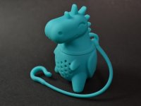 thee-ei Happy Dino, blauwgroen silicone; 40/45/68mm