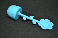 thee-ei Bloem op steel in thee-ei; silicone, blauw; 32/125mm